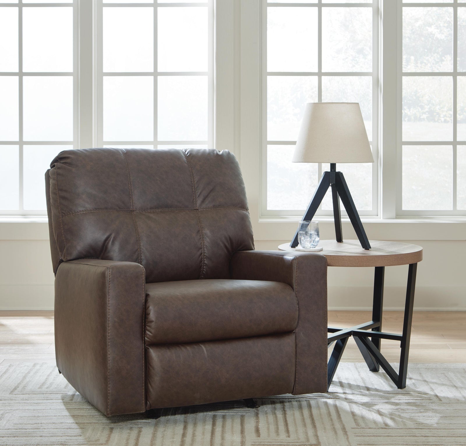 Barlin Mills Recliner - Dark Brown (2)