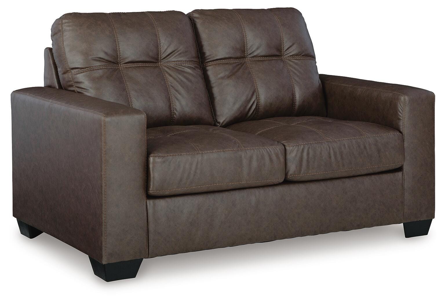Barlin Mills Loveseat - Dark Brown (1)