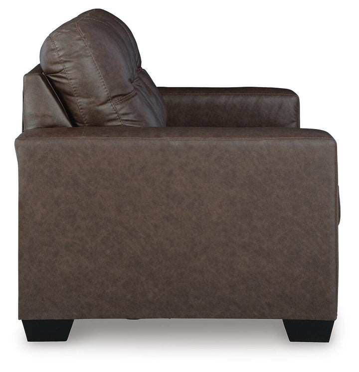 Barlin Mills Loveseat - Dark Brown (4)