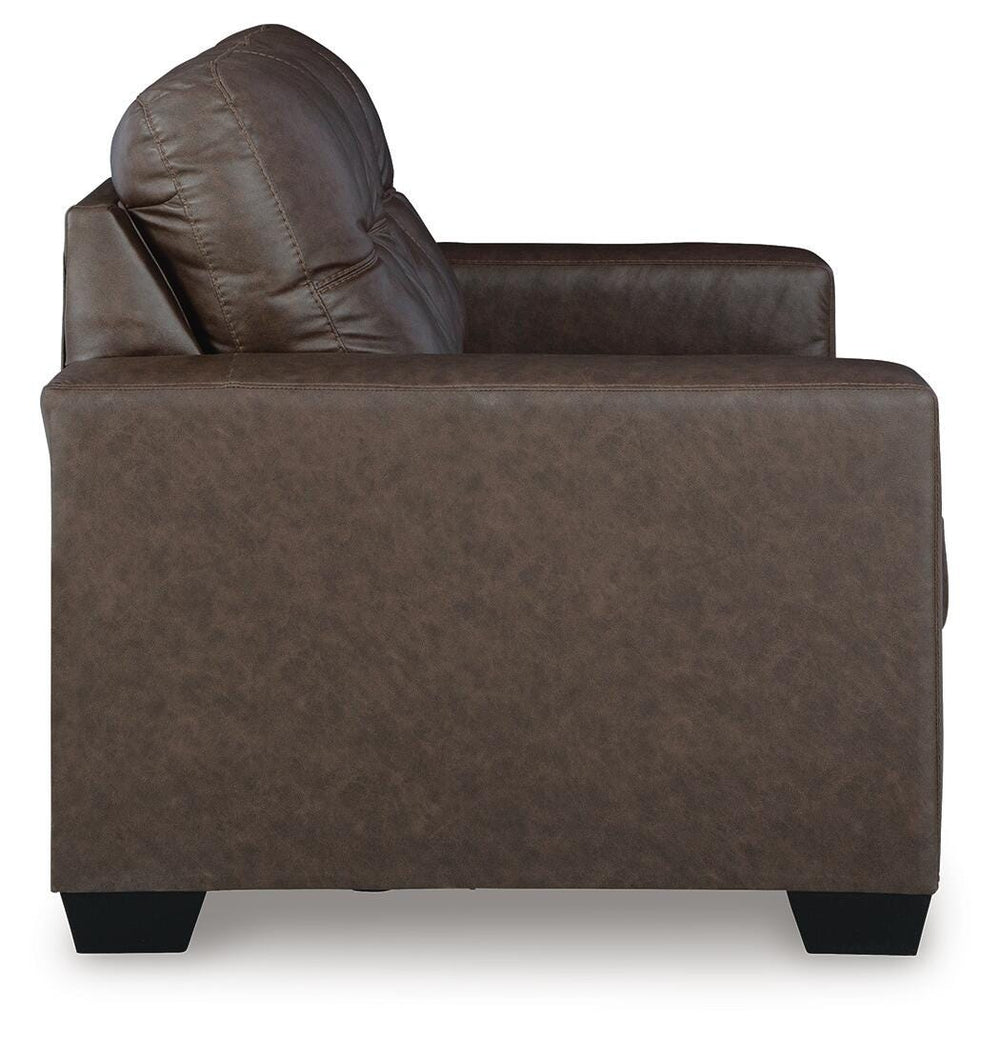 Barlin Mills Loveseat - Dark Brown (4)
