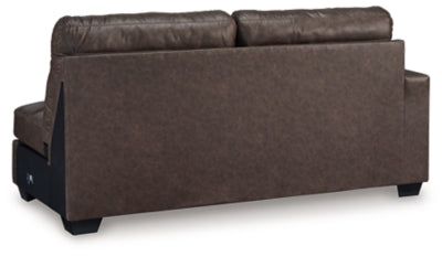 Barlin Mills Left-Arm Facing Sofa - Dark Brown