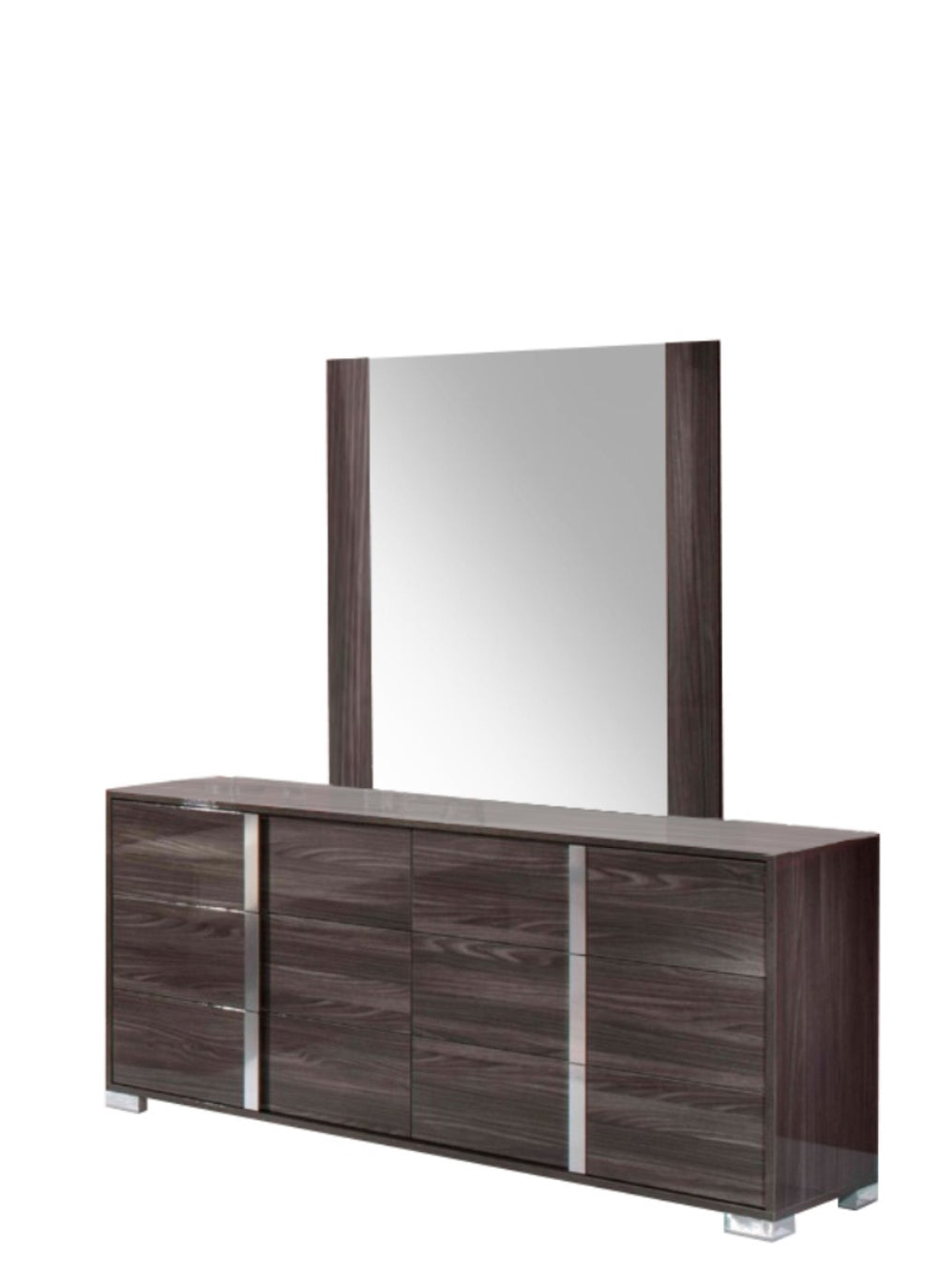 San Marino Modern Grey Mirror - View 2