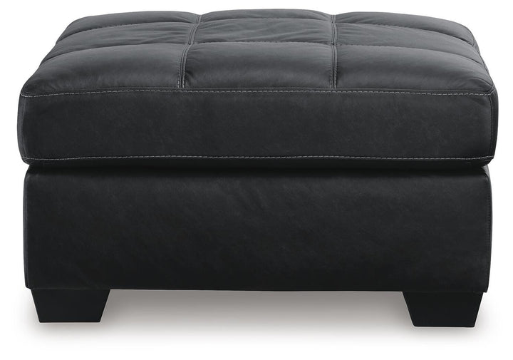 Barlin Mills Oversized Accent Ottoman - Black (3)