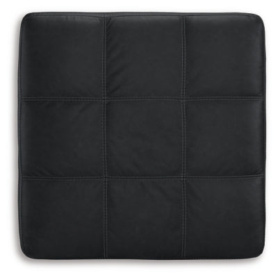 Barlin Mills Oversized Accent Ottoman - Black