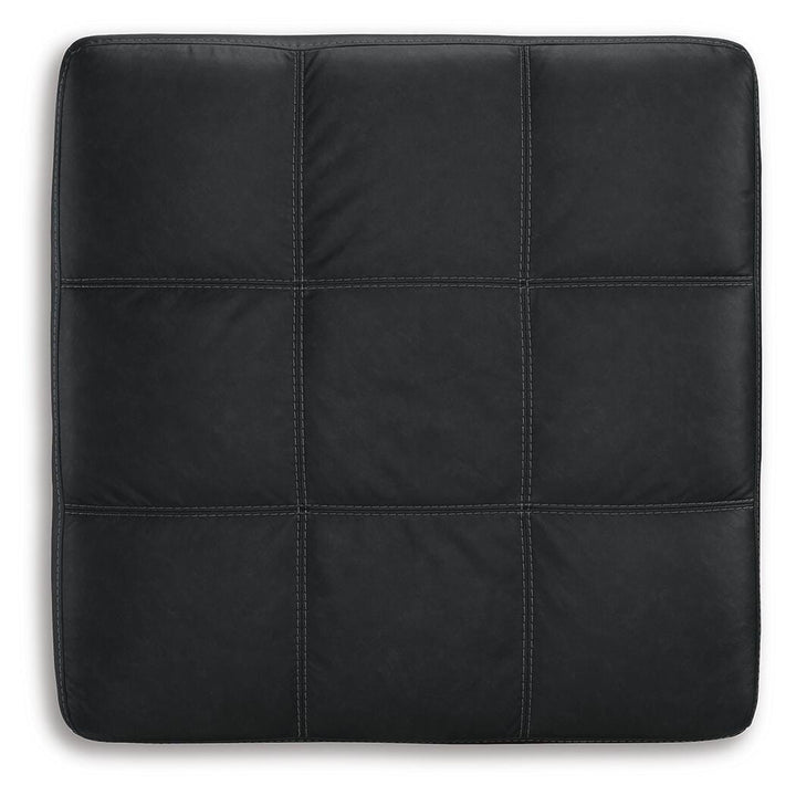 Barlin Mills Oversized Accent Ottoman - Black (4)