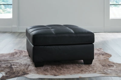Barlin Mills Oversized Accent Ottoman - Black