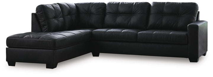 Barlin Mills 2-Piece Sectional with Chaise - Carbon (1)
