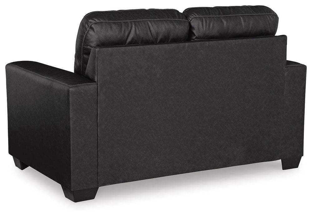Barlin Mills Loveseat - Black (5)