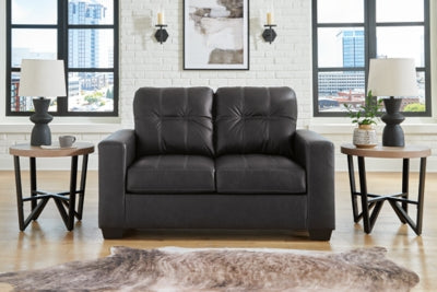 Barlin Mills Loveseat - Black