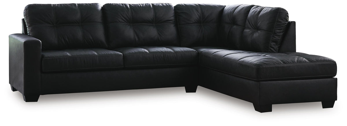 Barlin Mills 2-Piece Sectional with Chaise - Carbon (1)