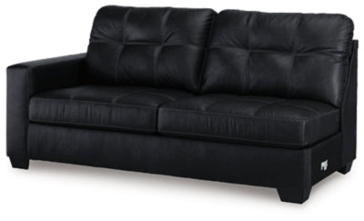 Barlin Mills Left-Arm Facing Sofa - Black