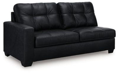 Barlin Mills Left-Arm Facing Sofa - Black - Black