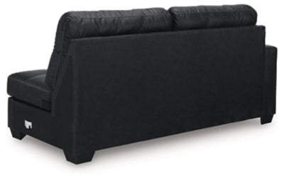 Barlin Mills Left-Arm Facing Sofa - Black
