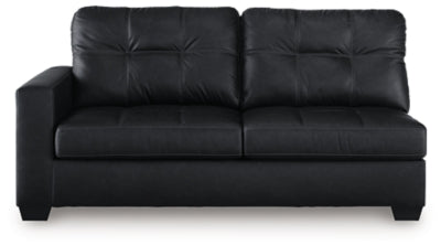 Barlin Mills Left-Arm Facing Sofa - Black