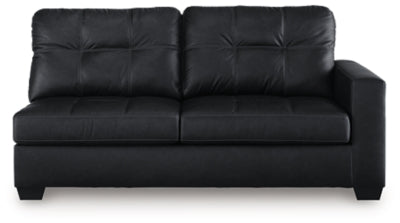 Barlin Mills Right-Arm Facing Sofa - Black
