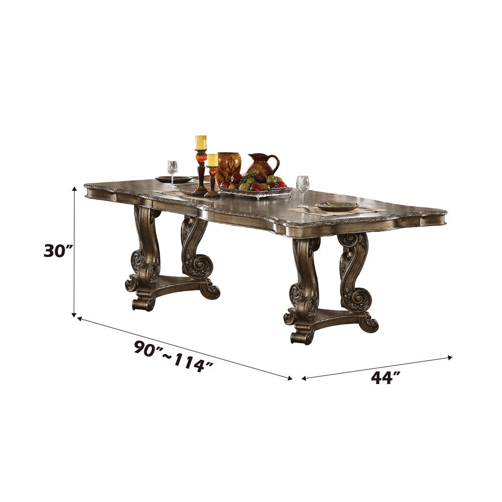 Ragenardus - Dining Table With Leaf - Vintage Oak
