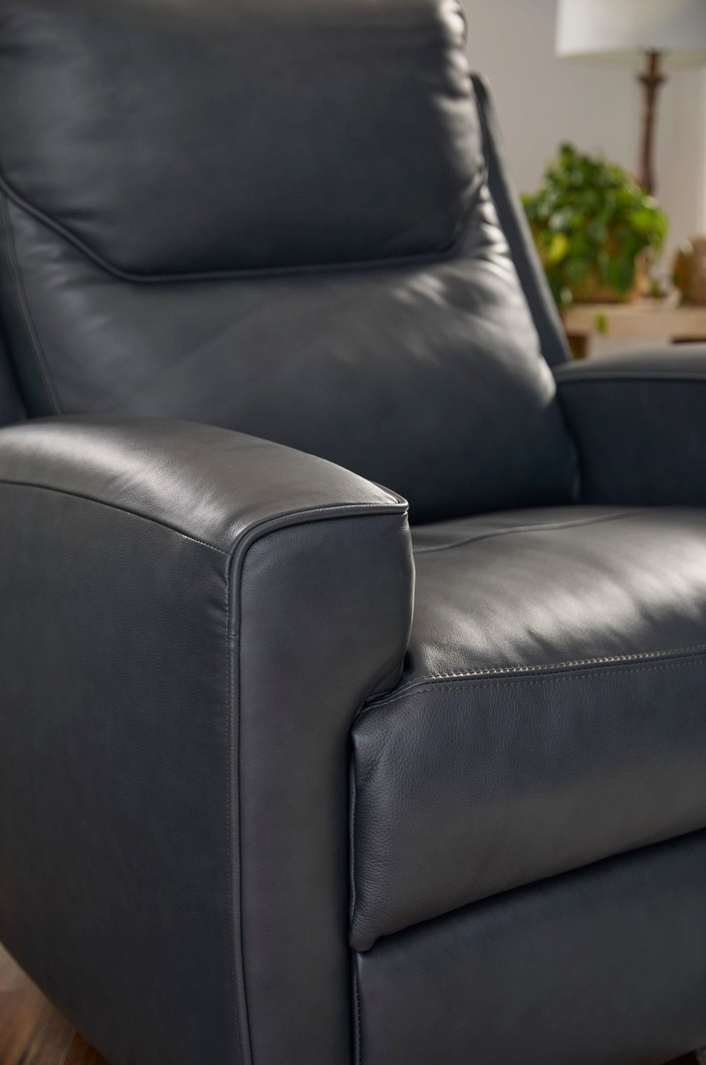 Argo Leather Power Recliner with Power Headrest & Lumbar
