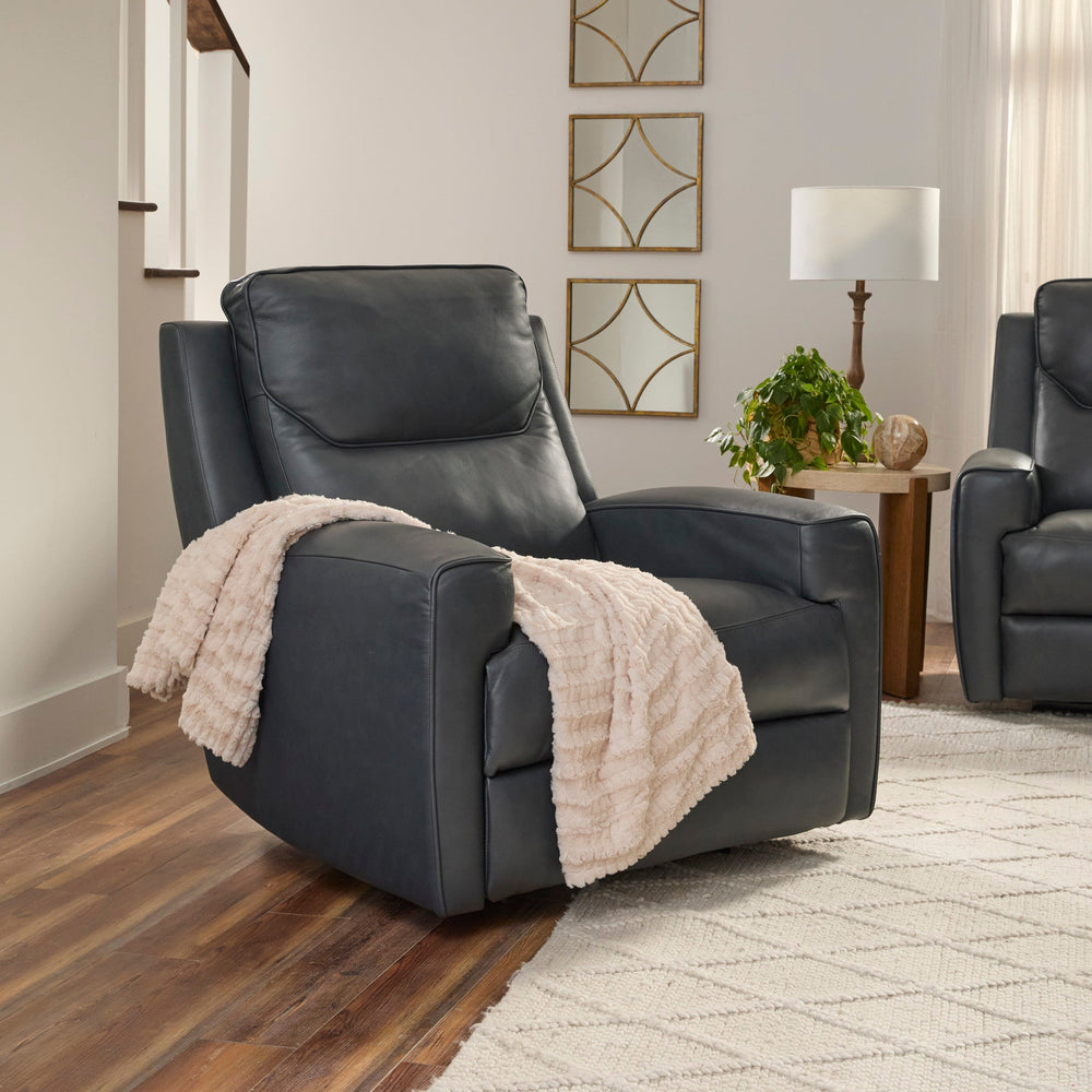 Argo Leather Power Recliner with Power Headrest & Lumbar