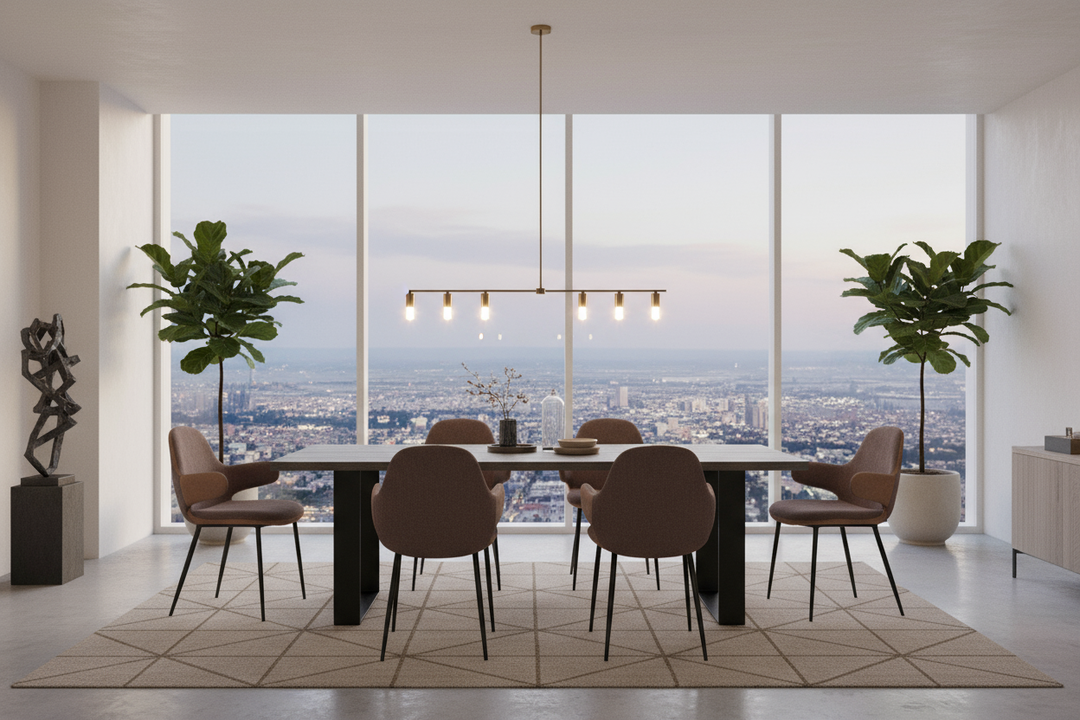 Bontura  Modern Brown Fabric & Leatherette Accent Chair