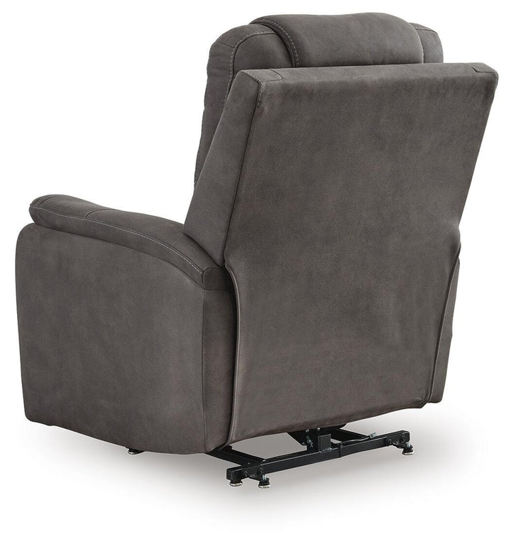 Snowfield Power Lift Recliner - Dark Gray (7)