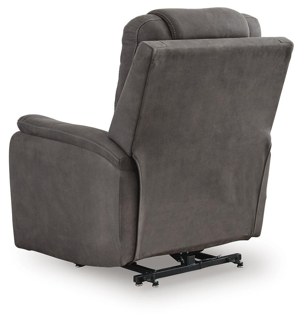Snowfield Power Lift Recliner - Dark Gray (7)