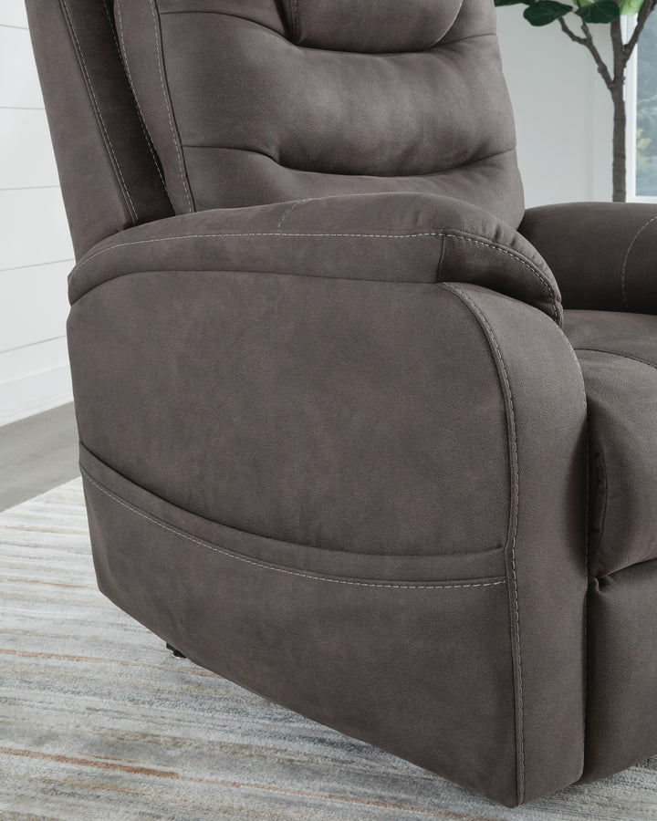 Snowfield Power Lift Recliner - Dark Gray (11)