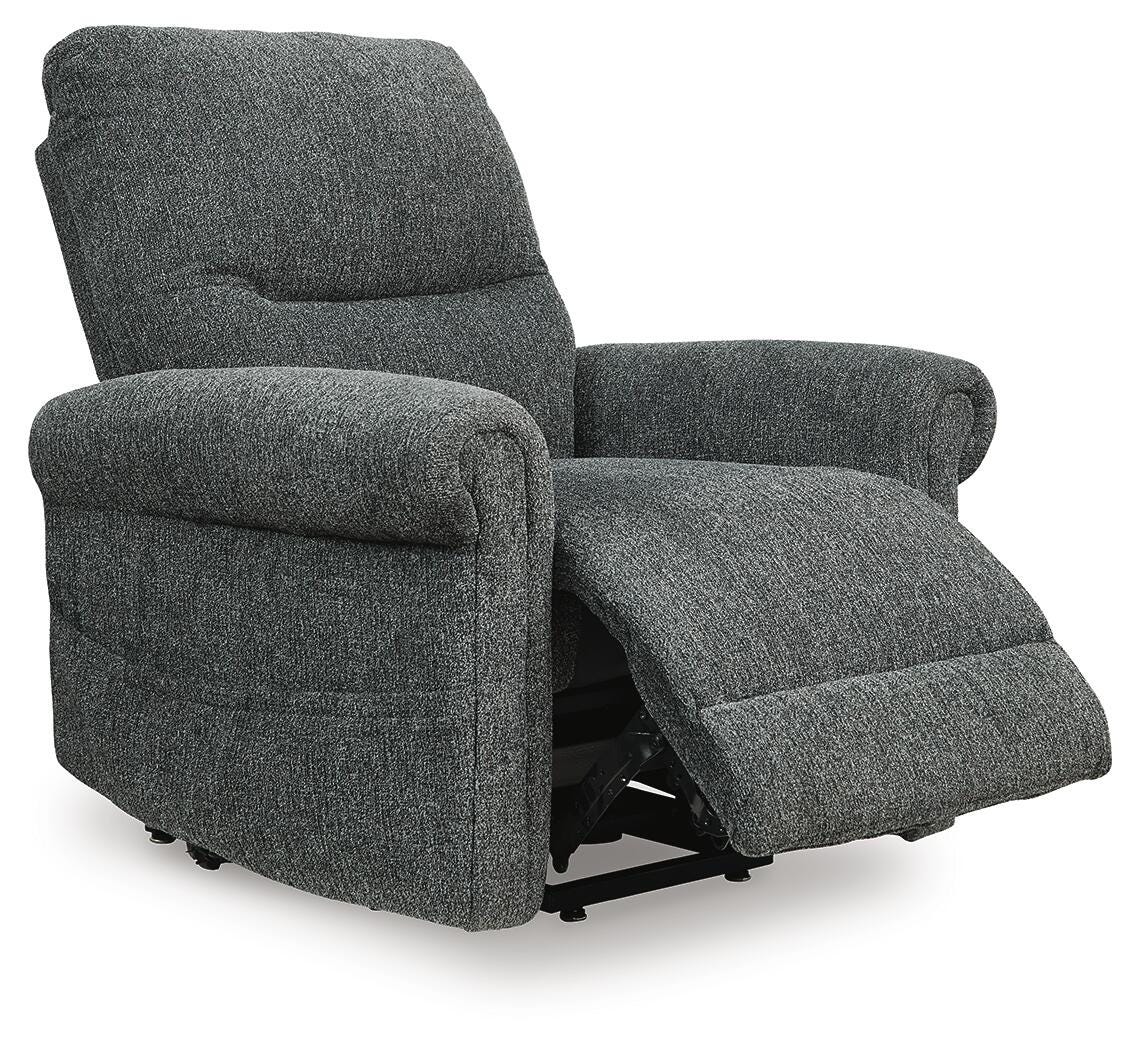Aureta Power Lift Recliner - Dark Gray (3)