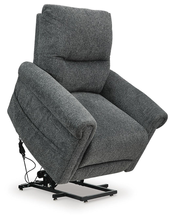 Aureta Power Lift Recliner - Dark Gray (5)
