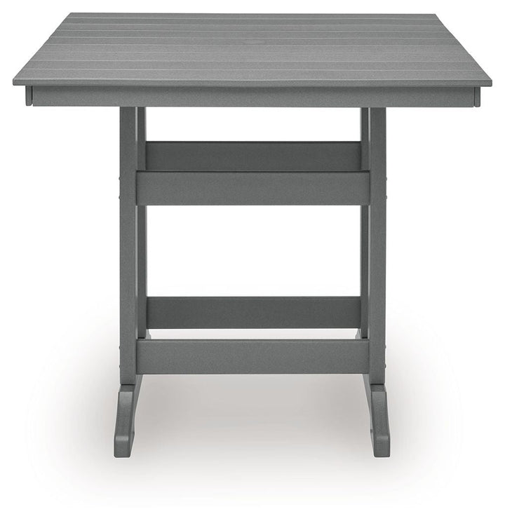 Sanctuary Beach - Square Counter Table With Umbrella Option - Dark Gray