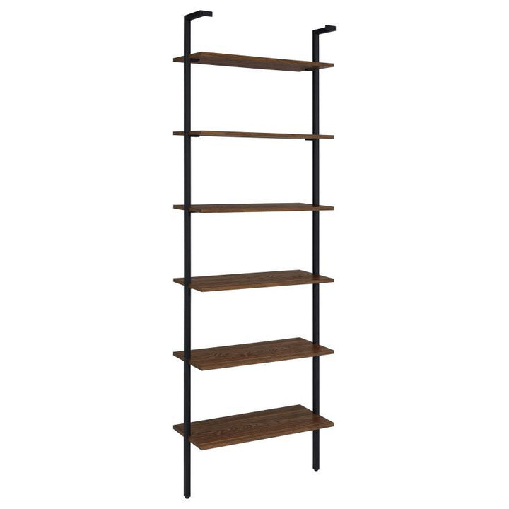 Owens - 6-Shelf Wall Bookshelf - Walnut