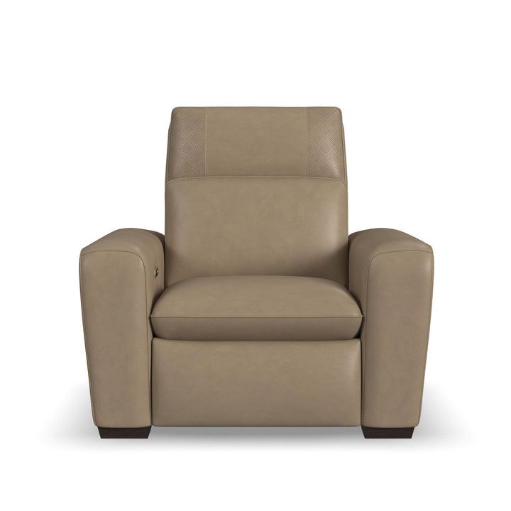 Sense Leather Power Recliner with Power Headrest, Lumbar &amp; Pulse (Cover 36701)
