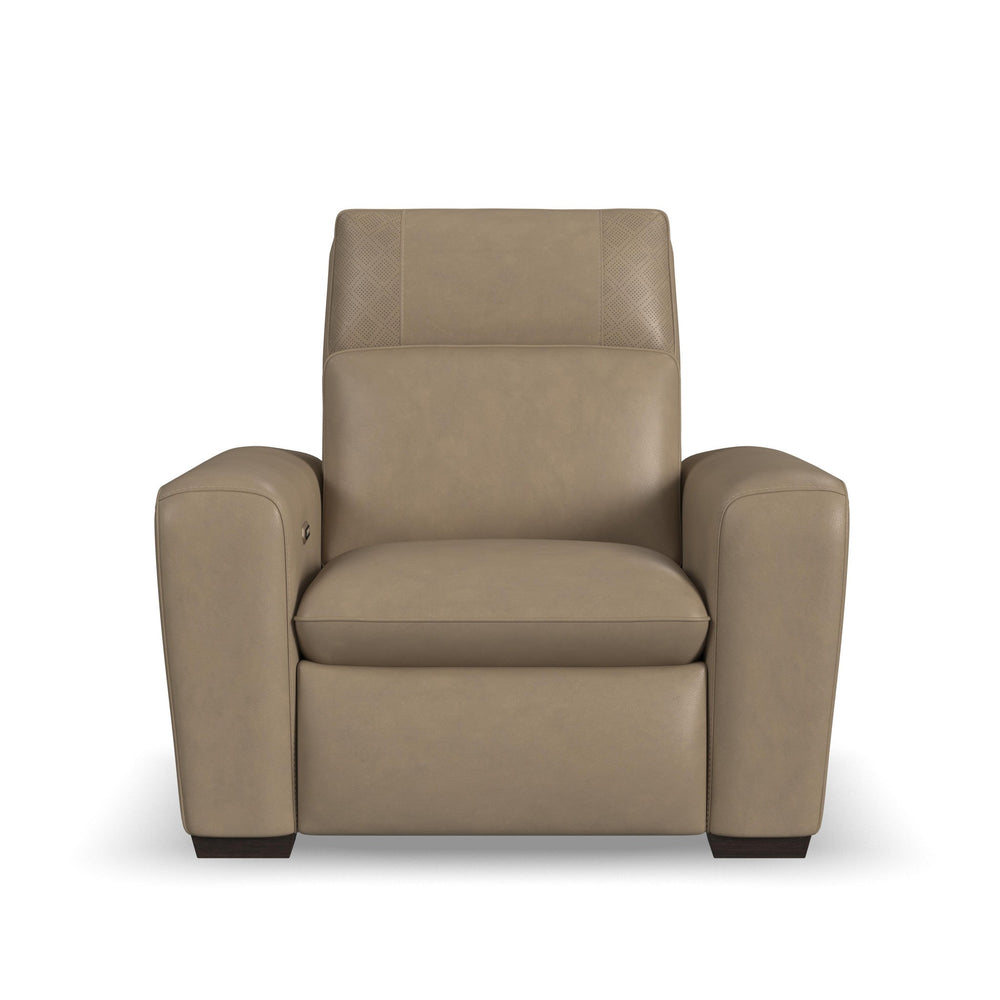Sense Leather Power Recliner with Power Headrest, Lumbar & Pulse (Cover 36701)