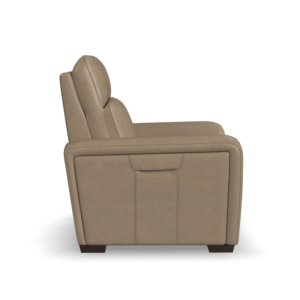 Sense Leather Power Recliner with Power Headrest, Lumbar & Pulse (Cover 36701)