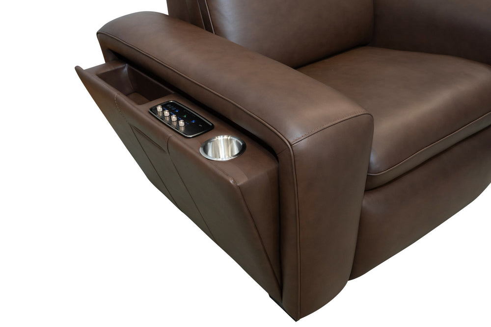 Sense Leather Power Recliner with Power Headrest, Lumbar & Pulse (Cover 36770)