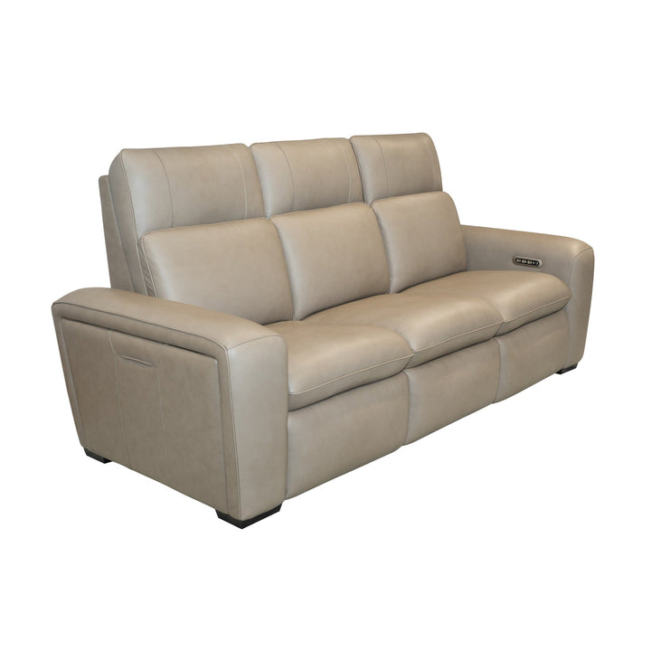 Sense Leather Power Reclining Sofa with Power Headrest, Lumbar &amp; Pulse (Cover 36701)