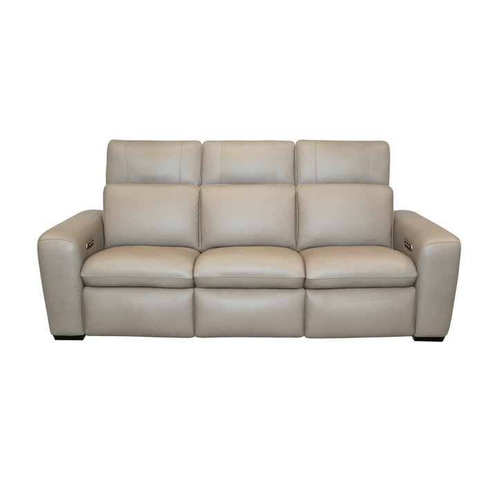 Sense Leather Power Reclining Sofa with Power Headrest, Lumbar &amp; Pulse (Cover 36701)