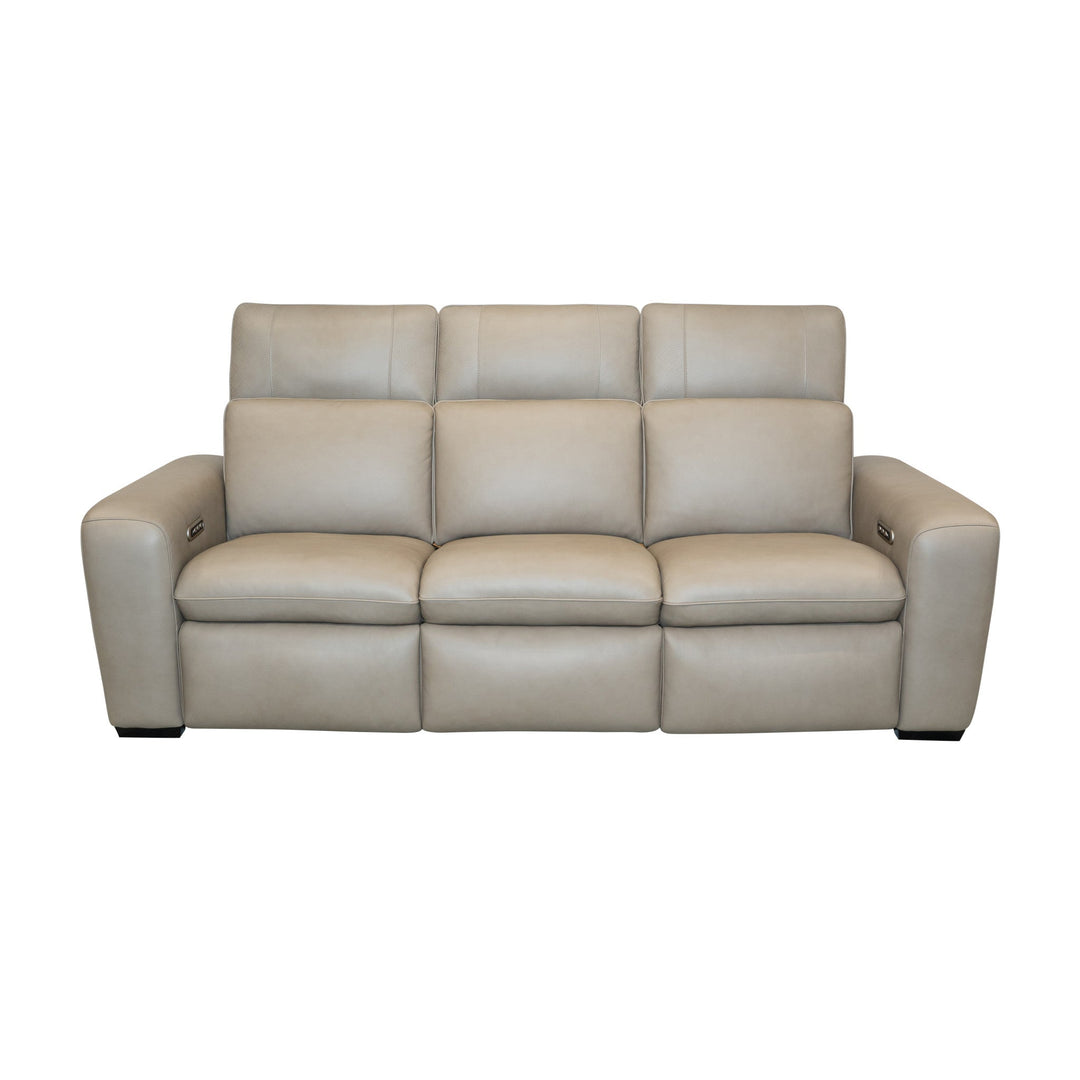Sense Leather Power Reclining Sofa with Power Headrest, Lumbar &amp; Pulse (Cover 36701)
