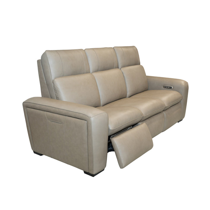 Sense Leather Power Reclining Sofa with Power Headrest, Lumbar &amp; Pulse (Cover 36701)
