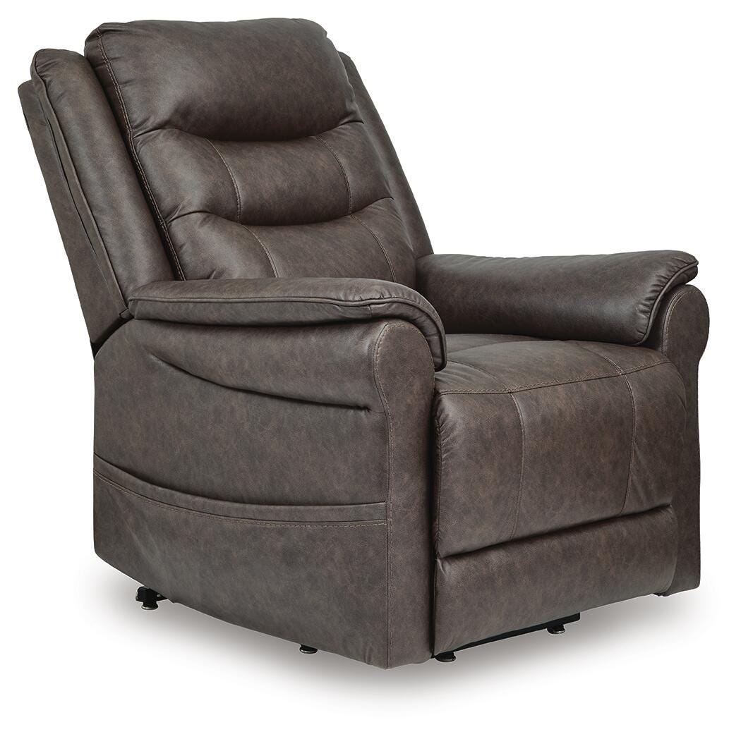 Oatman Power Lift Recliner - Dark Brown (1)