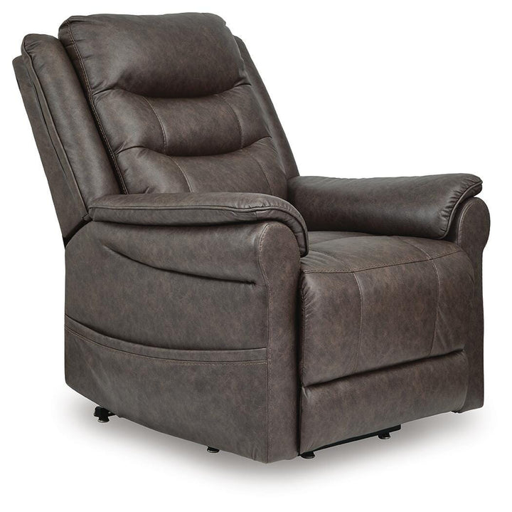 Oatman Power Lift Recliner - Dark Brown (1)