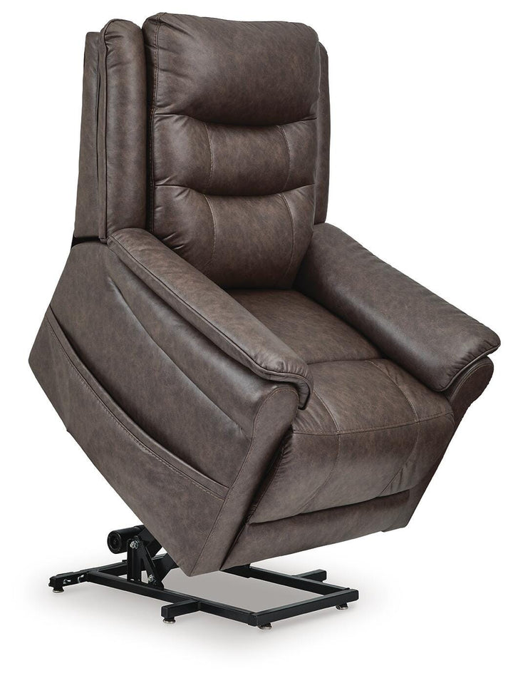 Oatman Power Lift Recliner - Dark Brown (5)