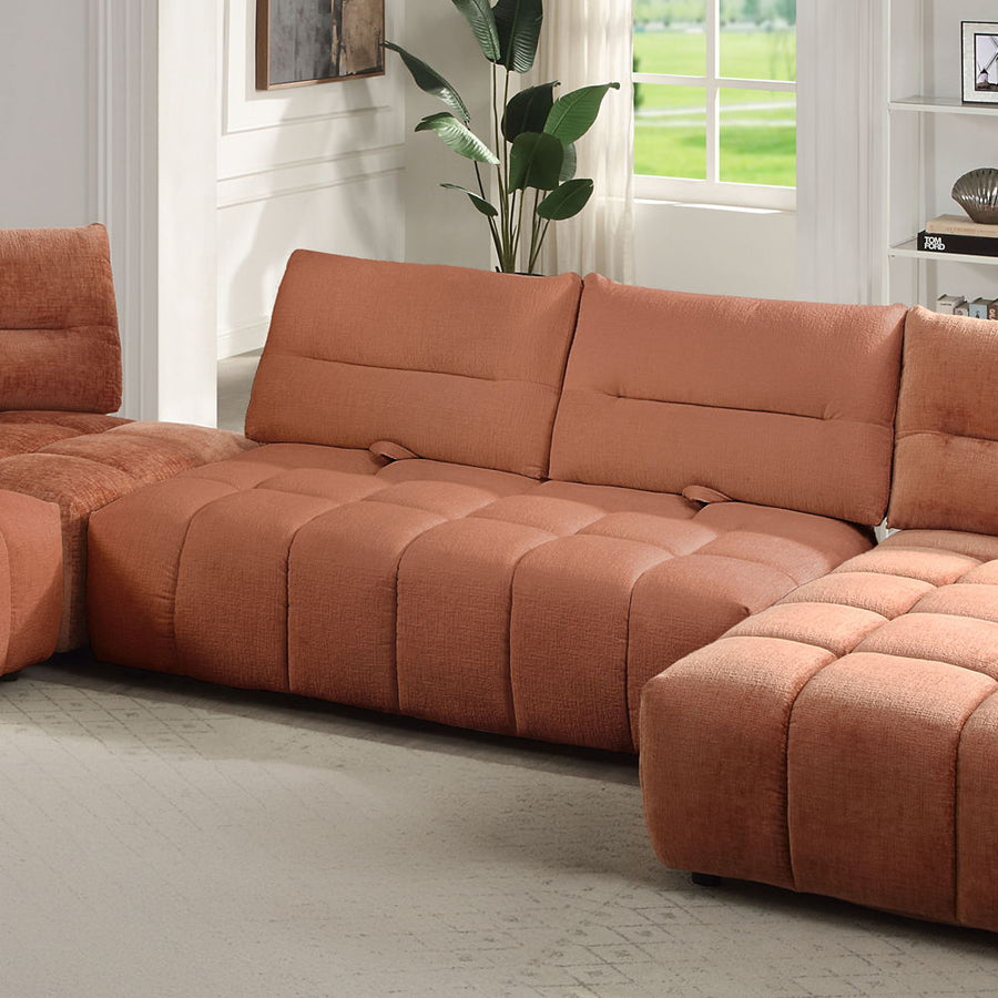 ACME Furniture Loanna Modular Loveseat Coral Red Linen