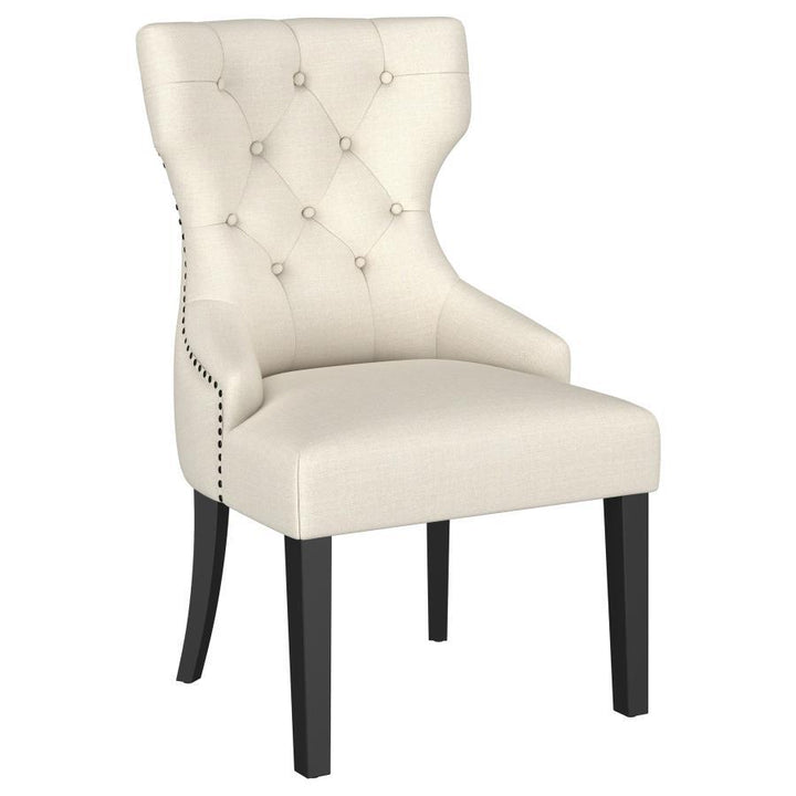Coaster Furniture Baney - Fabric Upholstered Dining Side Chair - Beige And Black