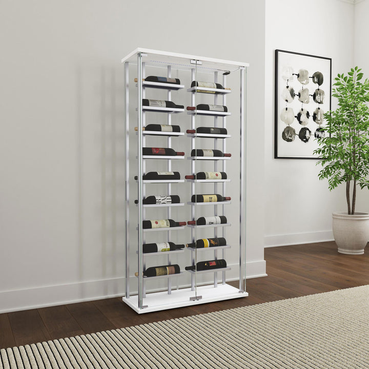 coaster-furniture-182037-montara-tempered-glass-wine-storage-led-curio-cabinet-chrome