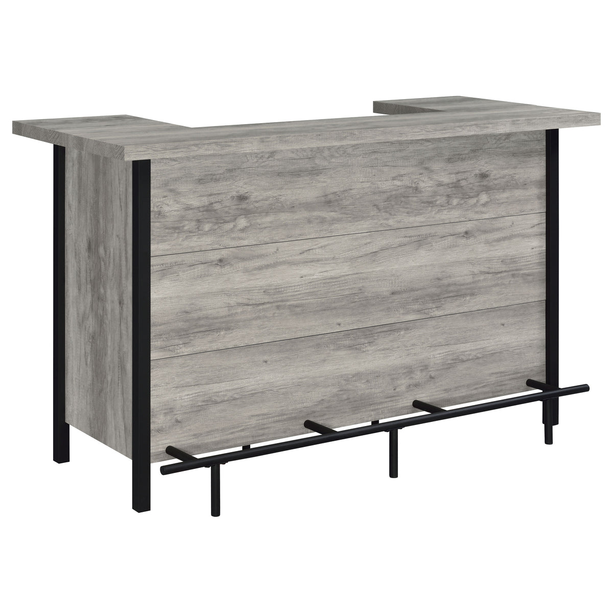 Bellemore - Freestanding Home Bar Wine Cabinet - Gray Driftwood