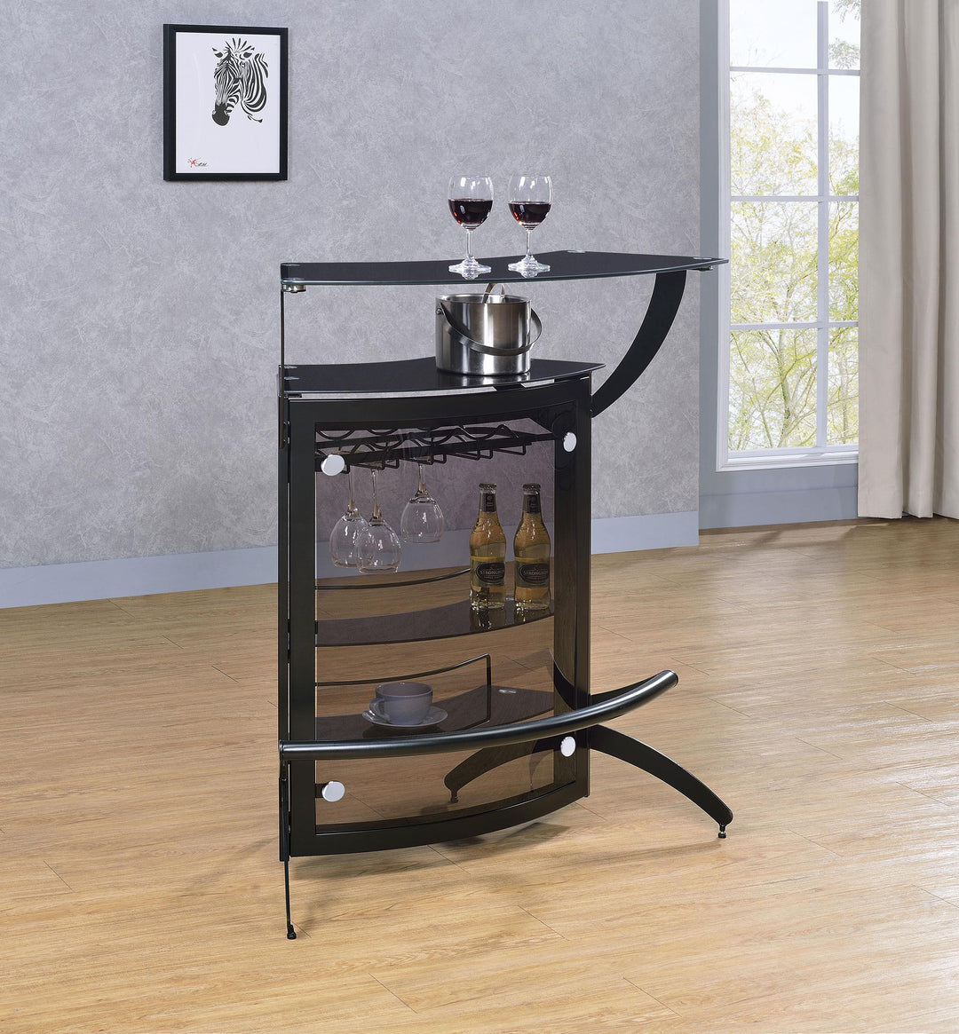 coaster-furniture-182135-dallas-2-shelf-curved-freestanding-home-bar-cabinet-black