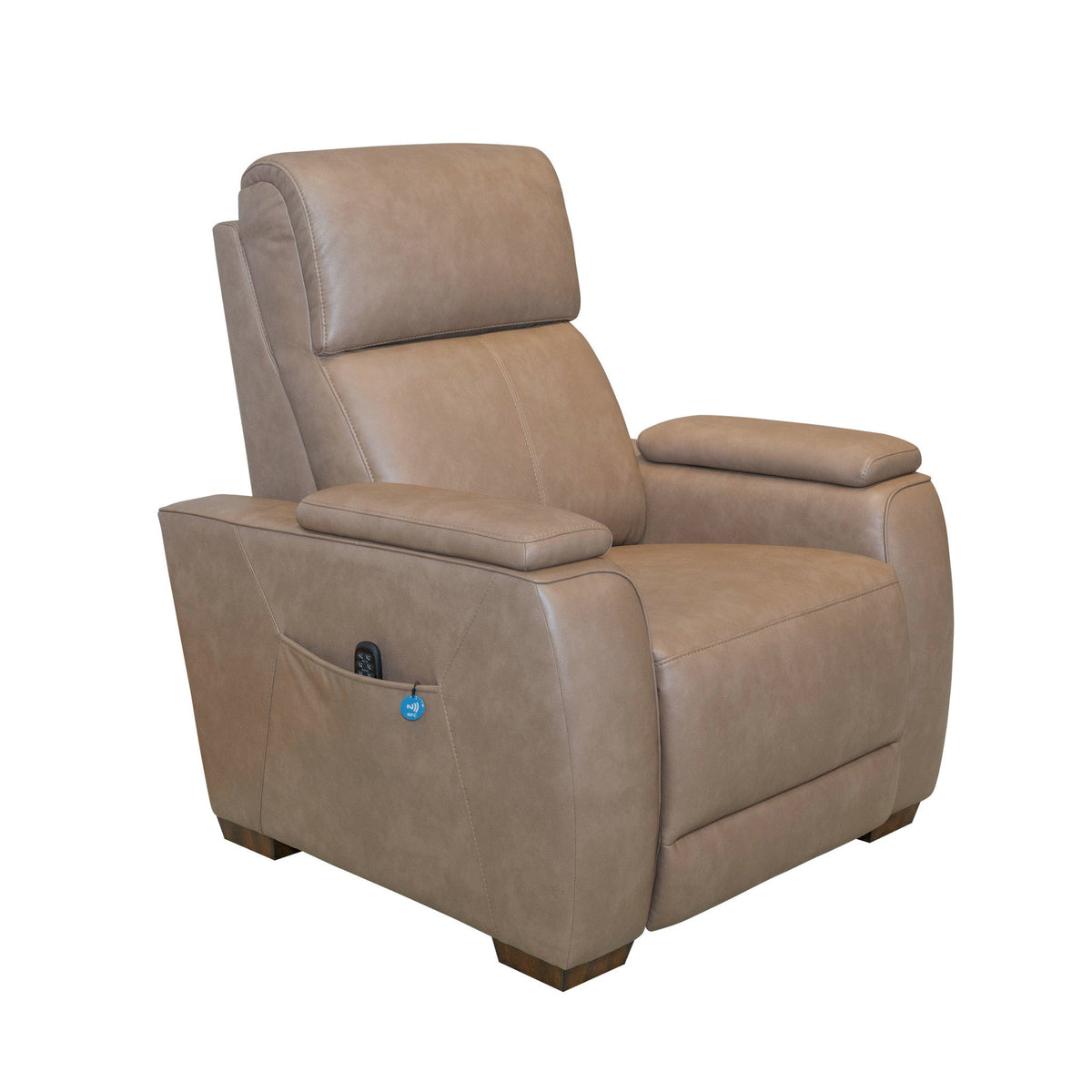 Vibe Fabric Power Recliner with Power Headrest, Lumbar, Heat, Massage & Pulse (Cover 76374)