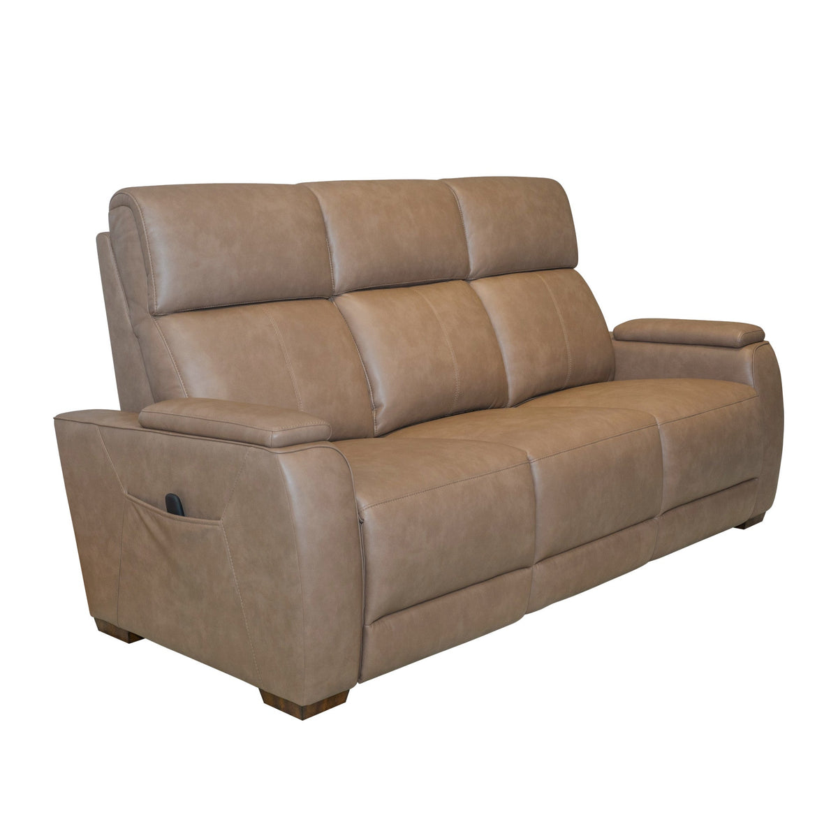 Vibe Fabric Power Reclining Sofa with Console, Power Headrest, Lumbar, Heat, Massage & Pulse (Cover 76374)