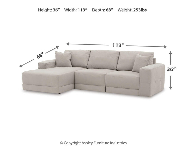 Next-Gen Gaucho 3-Piece Sectional Sofa with Chaise - Gray (4)