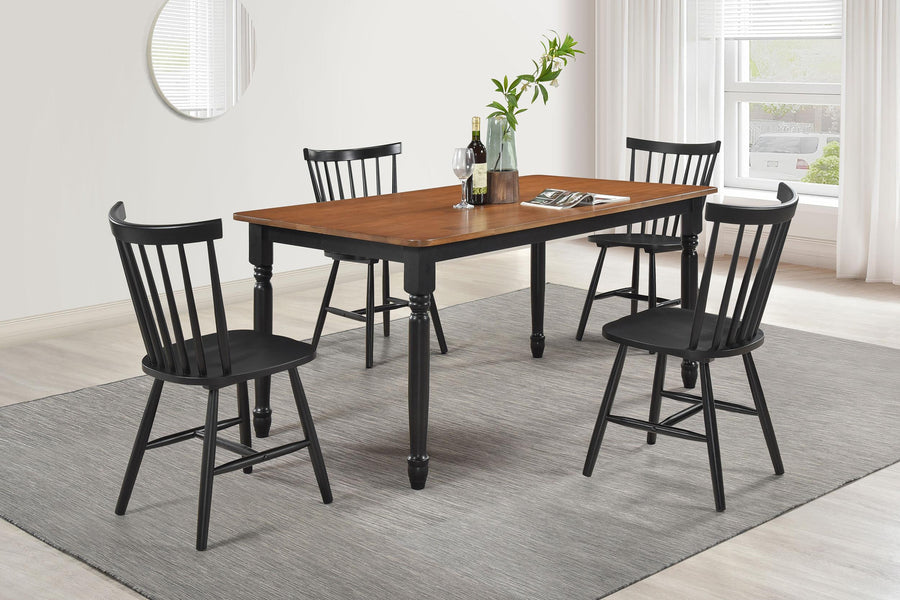 coaster-furniture-183041-s5-hollyoak-5-piece-rectangular-dining-set-walnut-and-black